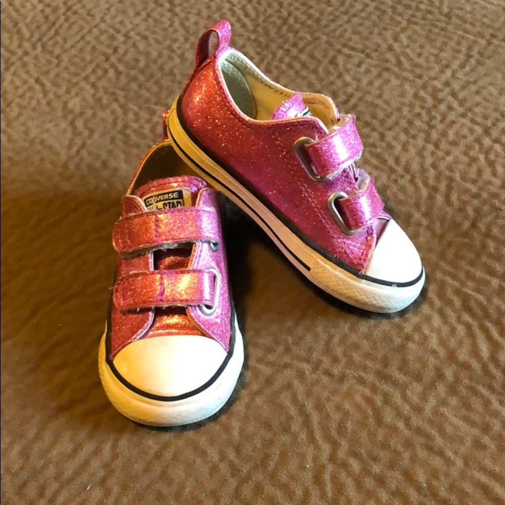 Converse girls Sparkly pink